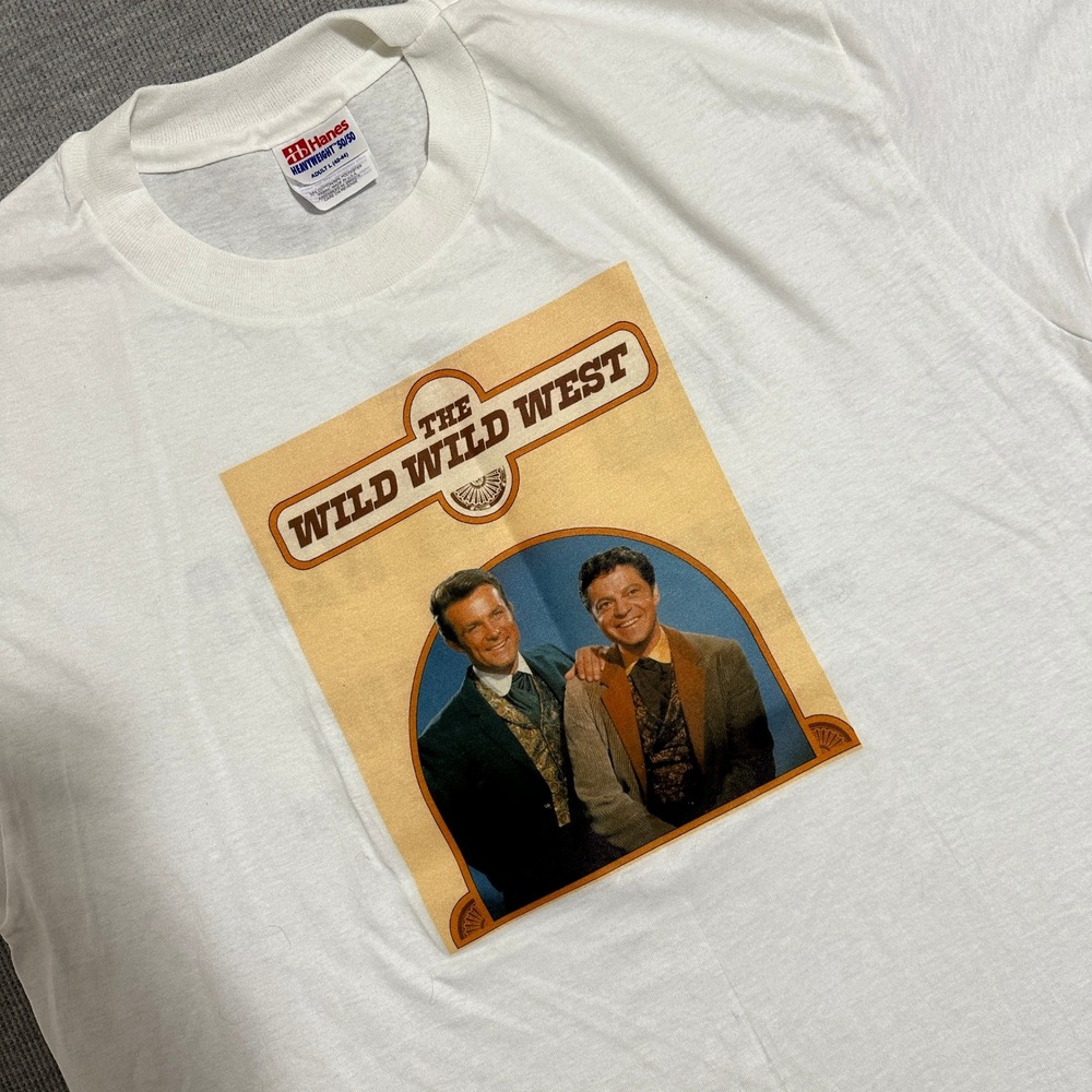 Vintage 1995 Wild Wild‎ West 30th Anniversary Hanes T-Shirt White Mens Large